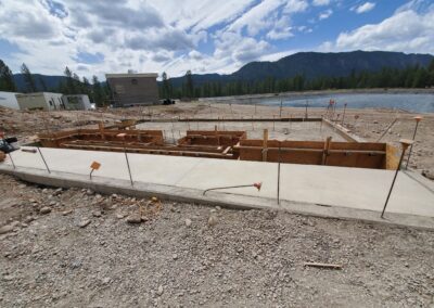 Construction of the Headworks building at the Lagoon Site